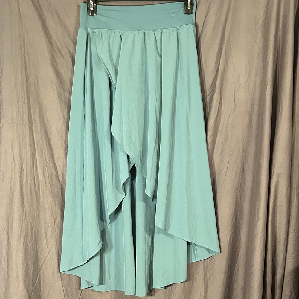 Athletic Skort High-Low Teal Skirt for Women Large